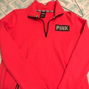 Quarter Zip PINK sweater